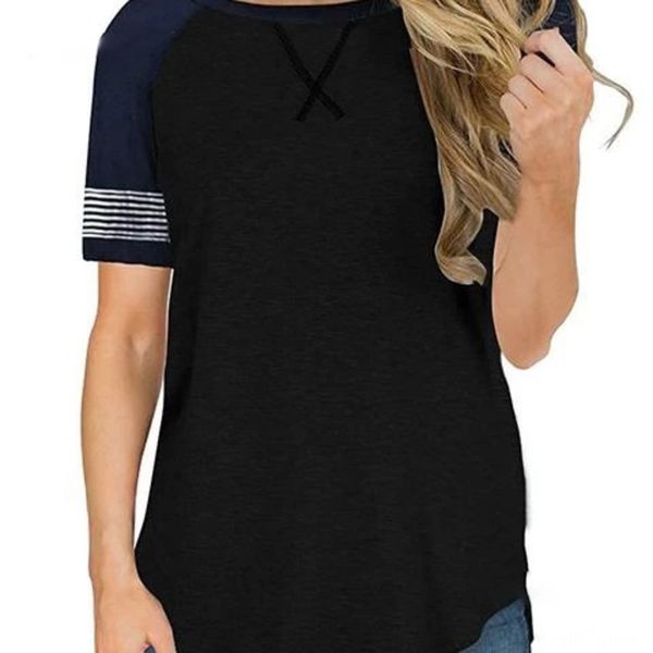 summer coat t-shirt 2020 women's short sleeve stitched round neck casual t-shirt with raglan sleeves and loose 1epqz, White
summer coat t-shirt 2020 women's short sleeve stitched round neck casual t-shirt with raglan sleeves and loose 1epqz, White