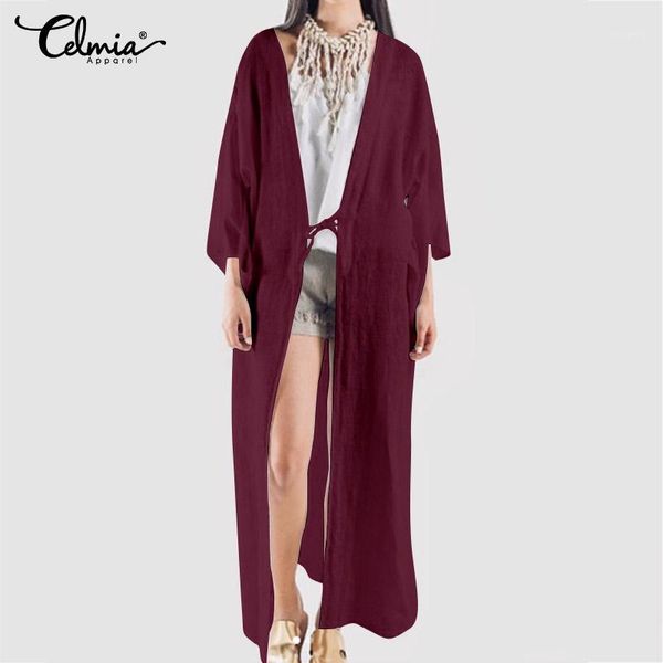 women's retro kimono cardigans celmia vintage cotton linen long shirts casual loose solid long sleeve blouses plus size 5xl1, White
women's retro kimono cardigans celmia vintage cotton linen long shirts casual loose solid long sleeve blouses plus size 5xl1, White