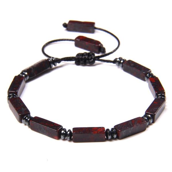 trendy men's bracelet braid square tube shape natural bloodstone beads bracelet adjustable for women men yoga energy jewelry, Black
trendy men's bracelet braid square tube shape natural bloodstone beads bracelet adjustable for women men yoga energy jewelry, Black