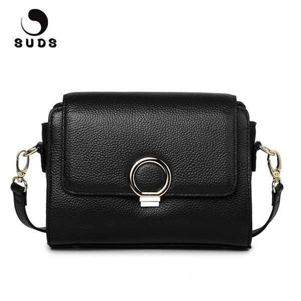 suds brand genuine leather flap bag women small crossbody bag brand women messenger cow leather shoulder