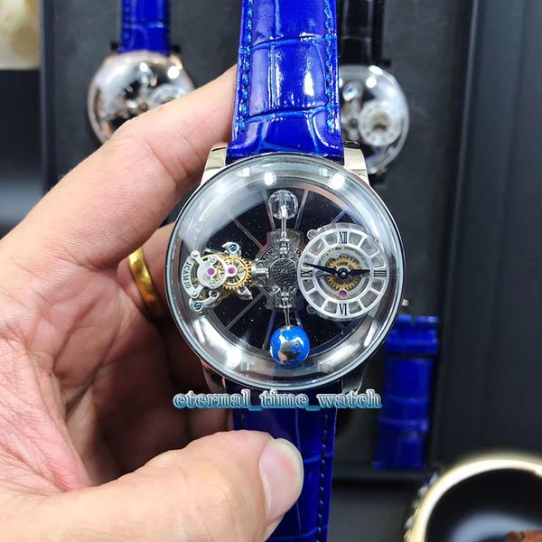 Static version EPIC X CHRONO CR7 Astronomical Tourbillon Skeleton Aventurine Dial Swiss Quartz Mens Watch Silvery Case Blue Strap Watches
Static version EPIC X CHRONO CR7 Astronomical Tourbillon Skeleton Aventurine Dial Swiss Quartz Mens Watch Silvery Case Blue Strap Watches