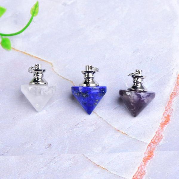 1pc natural crystal pendulum reiki healing stone lazuli amethyst pendant fashion simple for men women mineral jewel qylbyg, Black
1pc natural crystal pendulum reiki healing stone lazuli amethyst pendant fashion simple for men women mineral jewel qylbyg, Black