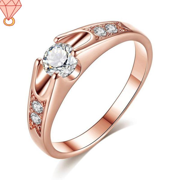 round zircon micro-inlaid lover wedding ring rose gold ring gift lovers, Slivery;golden
round zircon micro-inlaid lover wedding ring rose gold ring gift lovers, Slivery;golden