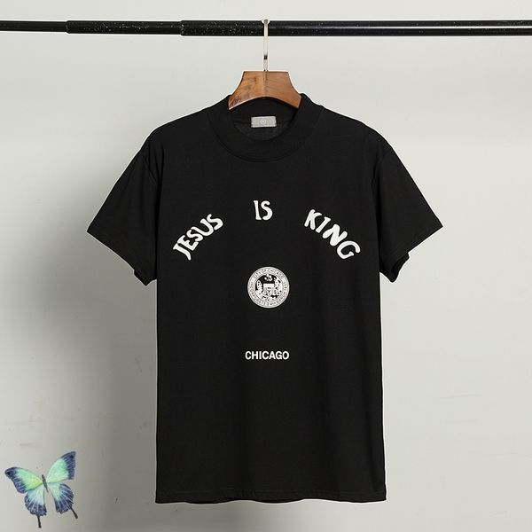 2021 new summer kanye west foam printing men women classic washed t-shirt jesus is king cotton t shirt 576o, White;black
2021 new summer kanye west foam printing men women classic washed t-shirt jesus is king cotton t shirt 576o, White;black