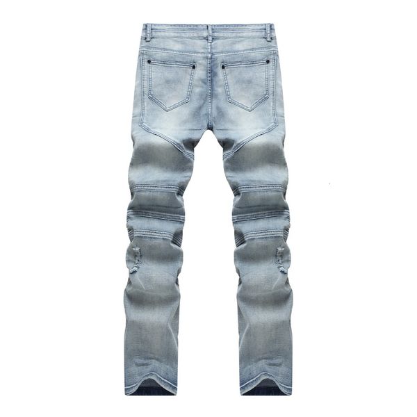 destroyed elastic wholesale-male denim fabric biker slim jeans fit washed denim skinny pants joggers skinny men ripped trousers, Blue
destroyed elastic wholesale-male denim fabric biker slim jeans fit washed denim skinny pants joggers skinny men ripped trousers, Blue