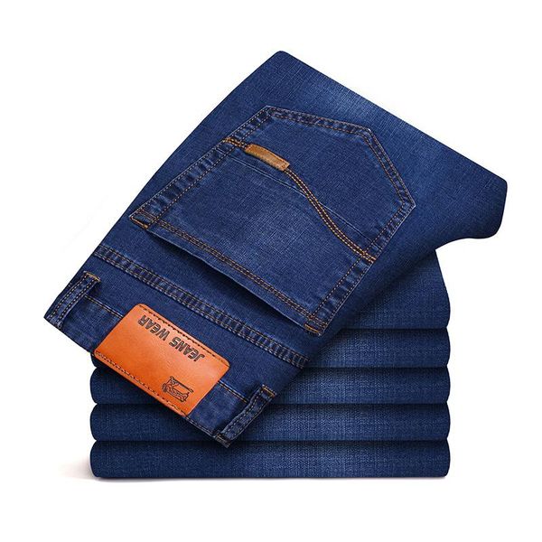 brand 2021 business casual stretch slim jeans classic trousers denim pants classic style skinny jeans denim pants trousers male, Blue
brand 2021 business casual stretch slim jeans classic trousers denim pants classic style skinny jeans denim pants trousers male, Blue