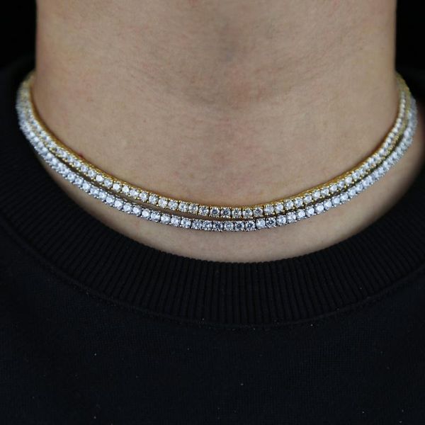 chokers fashion 3mm crystal rhinestone choker necklaces women men wedding iced out bling cz tennis chain jewelry drop ship, Golden;silver
chokers fashion 3mm crystal rhinestone choker necklaces women men wedding iced out bling cz tennis chain jewelry drop ship, Golden;silver