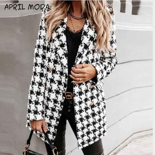 women's wool & blends 2021 vintage autumn cardigan ladies long sleeve suit collar double breasted woolen jacket slim elegant women coat, Black
women's wool & blends 2021 vintage autumn cardigan ladies long sleeve suit collar double breasted woolen jacket slim elegant women coat, Black