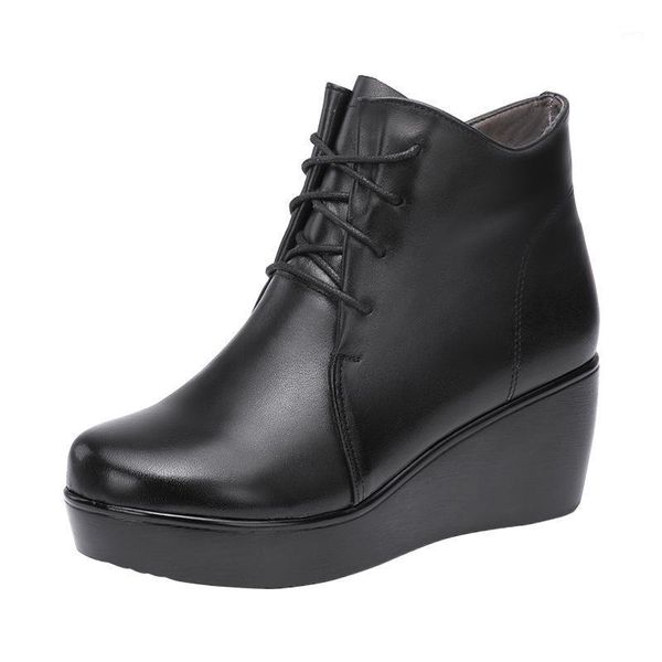 size (32-43) black wedge shoes ankle women short boots 2021 fall winter shoes warm platform boots ladies genuine leather1
size (32-43) black wedge shoes ankle women short boots 2021 fall winter shoes warm platform boots ladies genuine leather1