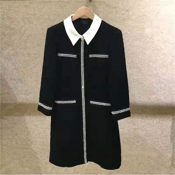 new french single family small fragrance lapel commuter slim dressperfume dress fit contrast tweed dress in autumn winter 2019 aytw5 aytw5, Black;gray
new french single family small fragrance lapel commuter slim dressperfume dress fit contrast tweed dress in autumn winter 2019 aytw5 aytw5, Black;gray
