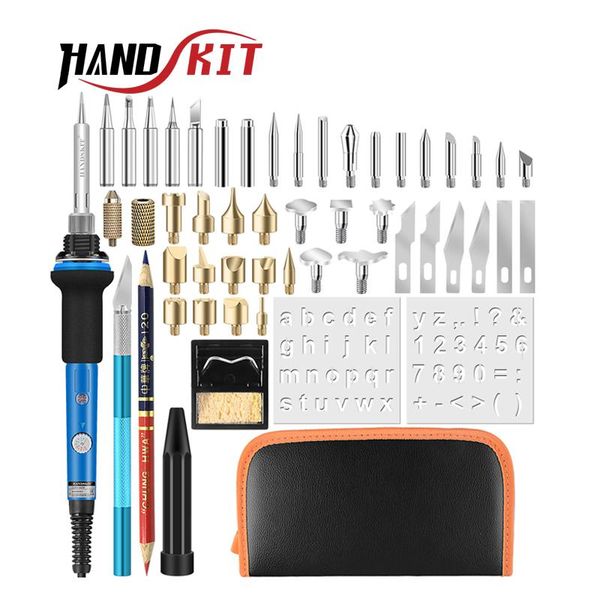 handskit 40pcs 110v/220v 60w soldering iron kit wood burning pen set electric soldering iron carving pyrography tools
handskit 40pcs 110v/220v 60w soldering iron kit wood burning pen set electric soldering iron carving pyrography tools