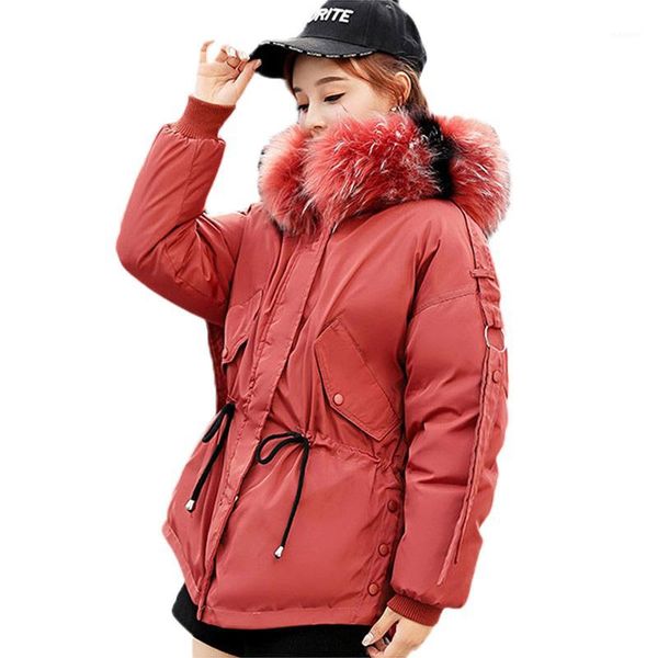 winter women cotton jackets slim wadded short parkas 2018 new with fur collar hooded coat fashion female cotton outerwear dd08281, Black
winter women cotton jackets slim wadded short parkas 2018 new with fur collar hooded coat fashion female cotton outerwear dd08281, Black