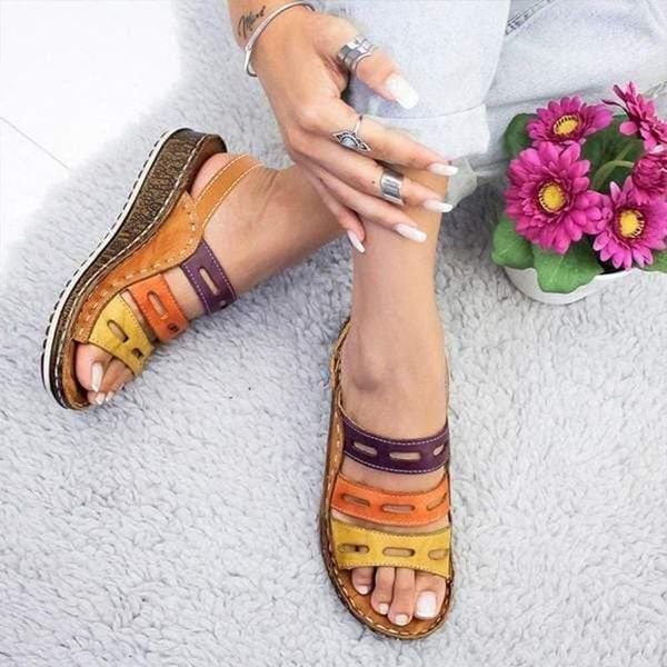 female platform shoes large size 2020 summer casual stitching color back strap non-slip classics beach wedge women's sandals, Black
female platform shoes large size 2020 summer casual stitching color back strap non-slip classics beach wedge women's sandals, Black