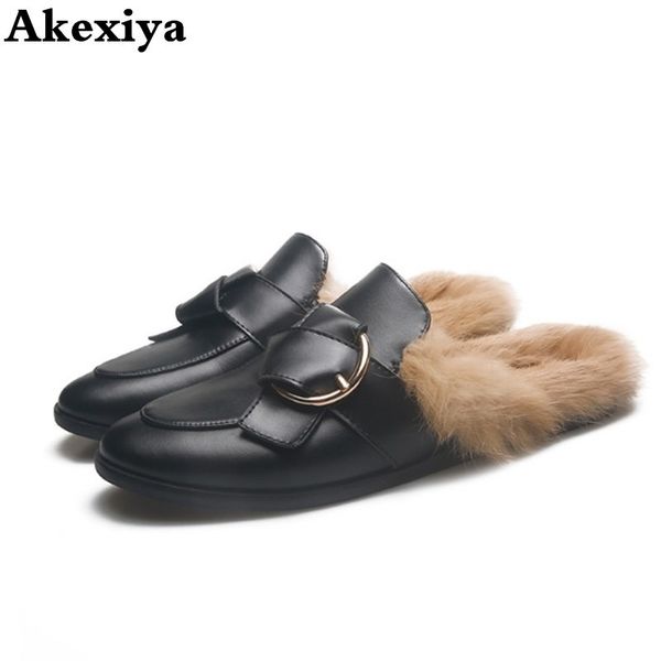 slippers fur women shoes outdoor rabbit hair mules shoes women slip on half slipper winter leather loafers slippers shoes women y201026, Black
slippers fur women shoes outdoor rabbit hair mules shoes women slip on half slipper winter leather loafers slippers shoes women y201026, Black