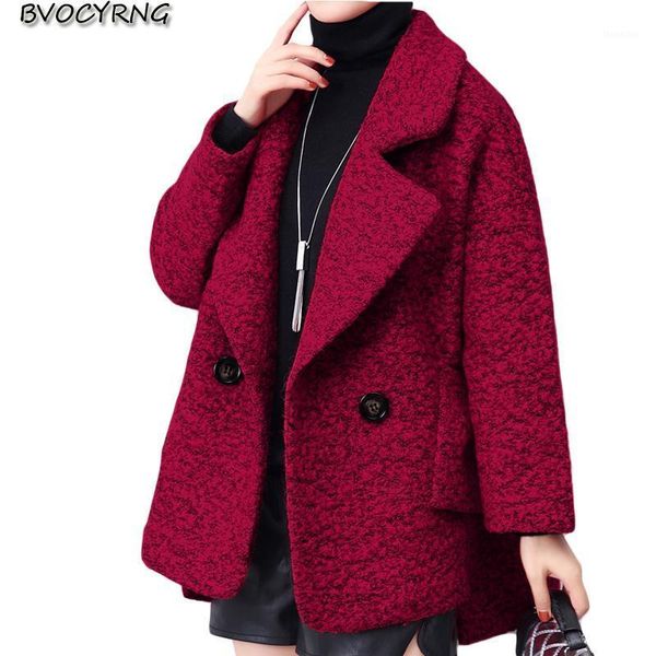 women's wool & blends short woolen coat female spring autumn korean loose cloak parka 2021 large size thick jacket elegant women 1, Black
women's wool & blends short woolen coat female spring autumn korean loose cloak parka 2021 large size thick jacket elegant women 1, Black
