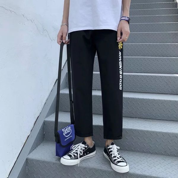 men's summer thin style casual pants falling feeling wide leg straight tube loose nine point casual pants korean fashion students versa, Blue
men's summer thin style casual pants falling feeling wide leg straight tube loose nine point casual pants korean fashion students versa, Blue