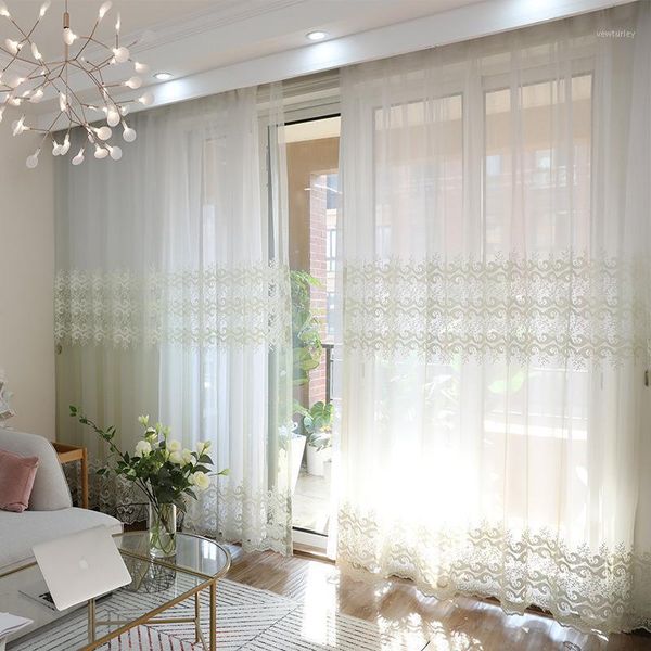 curtain & drapes beige floral lace curtains for bedroom embroidery elegant translucent romantic bay window treatment tende m256c1
curtain & drapes beige floral lace curtains for bedroom embroidery elegant translucent romantic bay window treatment tende m256c1