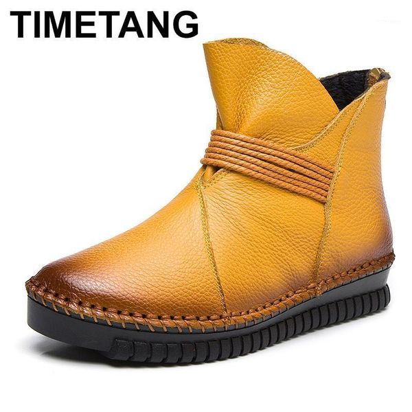 boots timetang autumn winter style handmade genuine leather women fashion shoes leisure flat large size botas1, Black
boots timetang autumn winter style handmade genuine leather women fashion shoes leisure flat large size botas1, Black