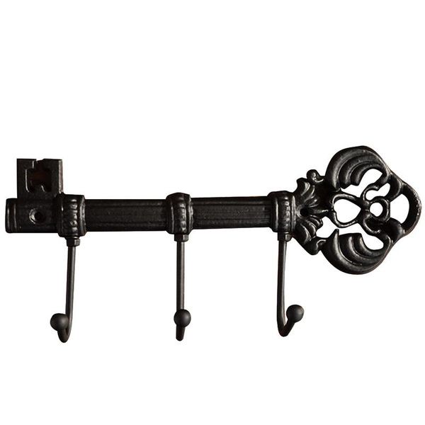 3 Hook Cast Iron Key Shaped Hanger Robe Key Frame Wall Hanging Hat Hanger Kitchen Bathroom Wall Home Decoration
3 Hook Cast Iron Key Shaped Hanger Robe Key Frame Wall Hanging Hat Hanger Kitchen Bathroom Wall Home Decoration