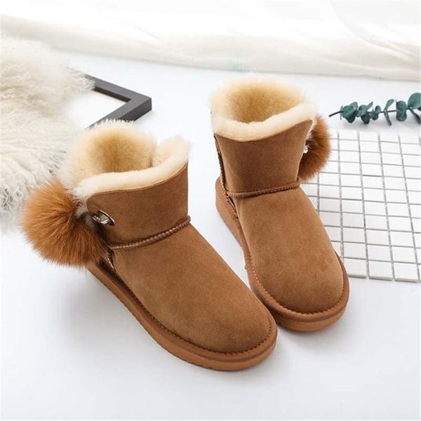 fashion 2020 women snow boots real wool winter warm boots genuine sheepskin leather natural fur non-slip women, Black
fashion 2020 women snow boots real wool winter warm boots genuine sheepskin leather natural fur non-slip women, Black