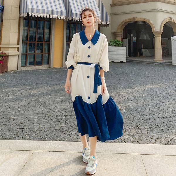 2021 new women's dress spring long fishtail casual seam big s-xl doll fashion shirt dress1s 1ji8, Black;gray
2021 new women's dress spring long fishtail casual seam big s-xl doll fashion shirt dress1s 1ji8, Black;gray