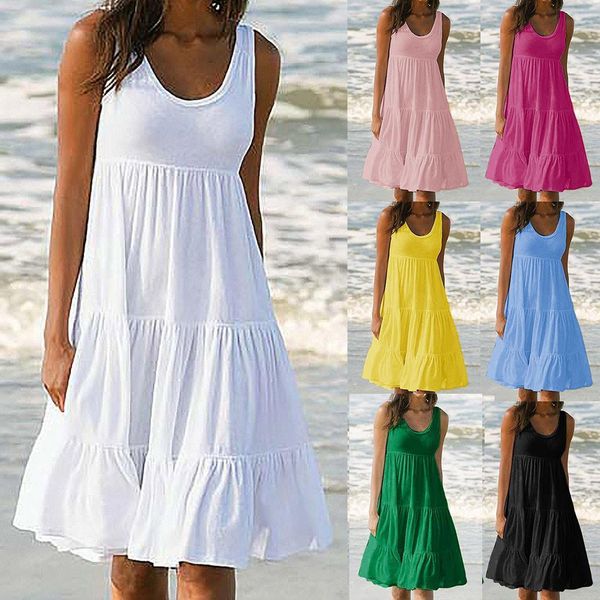 womens holiday summer solid color sleeveless pockets u-neck sundress women's summer casual loose dress fashion plus size 5xl, Black;gray
womens holiday summer solid color sleeveless pockets u-neck sundress women's summer casual loose dress fashion plus size 5xl, Black;gray