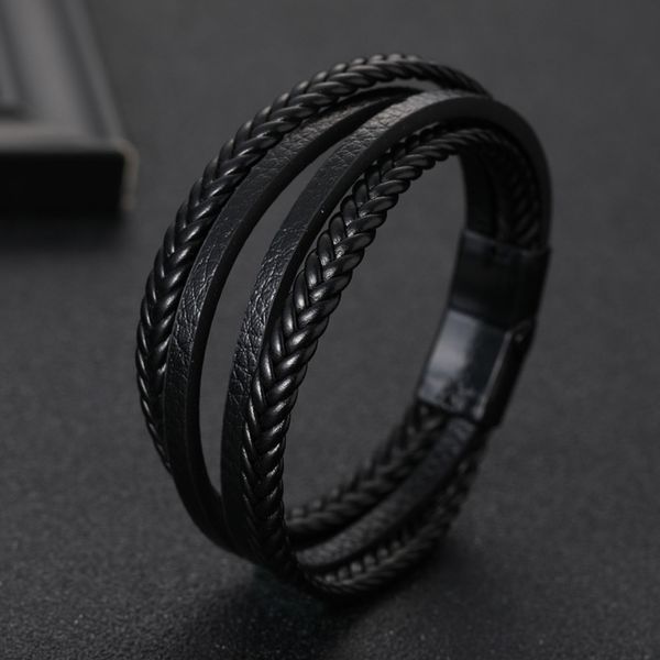 i9ab9 2019 new selling pu leather woven for men's alloy magnetic 2019 new woven pu for selling leather men's bracelet bracelet all, Golden;silver
i9ab9 2019 new selling pu leather woven for men's alloy magnetic 2019 new woven pu for selling leather men's bracelet bracelet all, Golden;silver