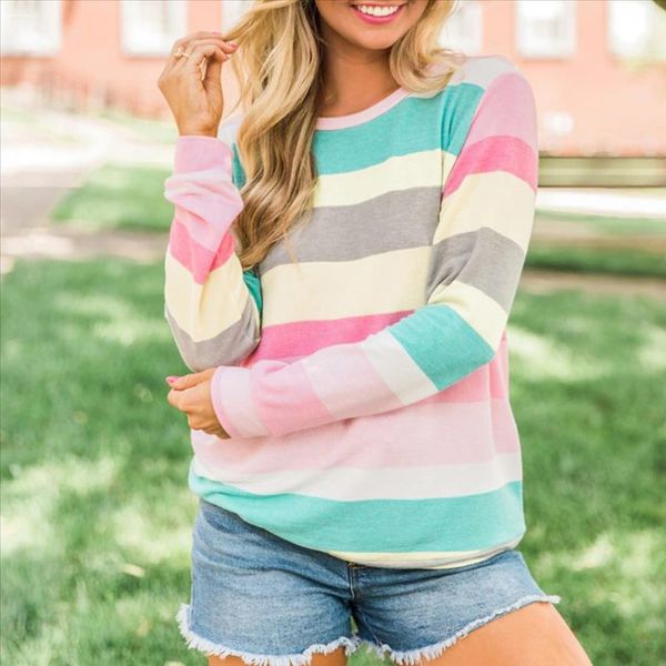 stripe t shirt women winter round neck basic tee ladies long sleeve tee shirt femme pullover camiseta mujer tshirt women, White
stripe t shirt women winter round neck basic tee ladies long sleeve tee shirt femme pullover camiseta mujer tshirt women, White