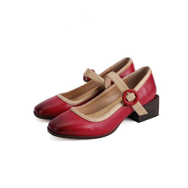 2021 new sheepskin sheep female pumps jumps mary jane spring classic retro unique woman shoes t18g, Black
2021 new sheepskin sheep female pumps jumps mary jane spring classic retro unique woman shoes t18g, Black