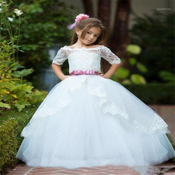 girl's dresses flower girls lace appliques half sleeve ball gowns floor length pageant first holy communion dresses1, Red;yellow
girl's dresses flower girls lace appliques half sleeve ball gowns floor length pageant first holy communion dresses1, Red;yellow
