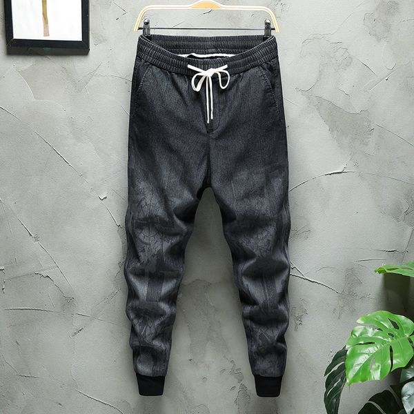 spring printed elastic waist lace up men's loose corset harun casual pants fashion brand small foot size casual pants jeansjeans and je, Blue
spring printed elastic waist lace up men's loose corset harun casual pants fashion brand small foot size casual pants jeansjeans and je, Blue