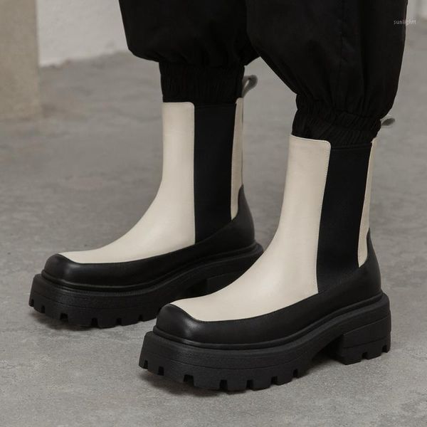 boots brand fashionable winter shoes chunky heels skidproof rubber sole platform genuine leather women1, Black
boots brand fashionable winter shoes chunky heels skidproof rubber sole platform genuine leather women1, Black