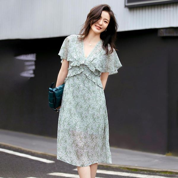 casual dresses women 2021 summer a-line green floral short sleeve dress beach holiday party dresses1, Black;gray
casual dresses women 2021 summer a-line green floral short sleeve dress beach holiday party dresses1, Black;gray