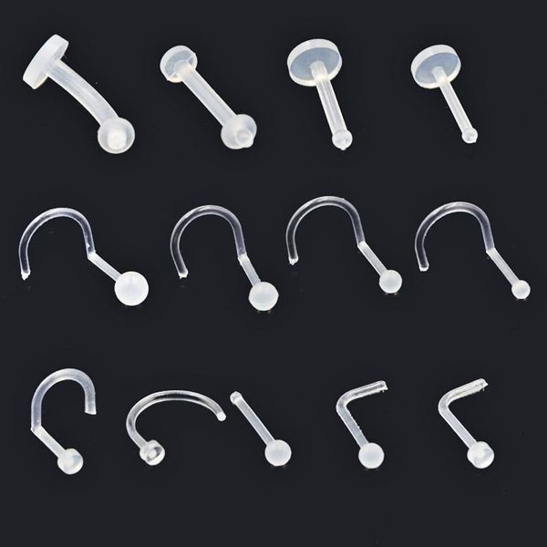 bog- 1pc bioplast flexible nose lip ring labret earring eyebrow ring belly ring body piercing jewelry q sqcerf, Silver
bog- 1pc bioplast flexible nose lip ring labret earring eyebrow ring belly ring body piercing jewelry q sqcerf, Silver