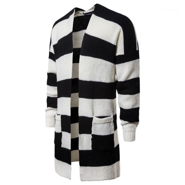 men's sweaters men's casual sweater clothes autumn and winter solid knit striped cardigan jacket1, White;black
men's sweaters men's casual sweater clothes autumn and winter solid knit striped cardigan jacket1, White;black