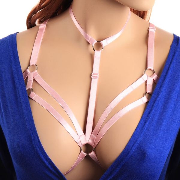 strappy cage pink harness cute girl v-neck lingerie night clubs rave pastel goth punk elastic plus size adjustable bralette, Black;white
strappy cage pink harness cute girl v-neck lingerie night clubs rave pastel goth punk elastic plus size adjustable bralette, Black;white