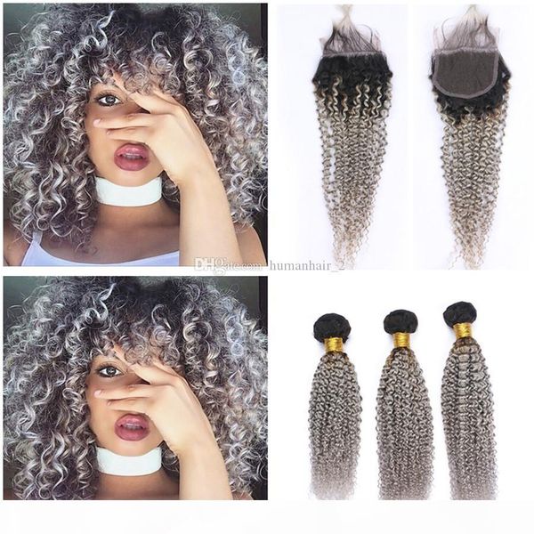 kinky curly #1b grey dark root ombre peruvian human hair weaves with closure black and silver grey ombre virgin hair wefts 3 bundles, Black;brown
kinky curly #1b grey dark root ombre peruvian human hair weaves with closure black and silver grey ombre virgin hair wefts 3 bundles, Black;brown
