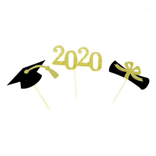 48pcs graduation party cake er decor glitter paper graduat hat cupcake picks cake insert party supplies1
48pcs graduation party cake er decor glitter paper graduat hat cupcake picks cake insert party supplies1