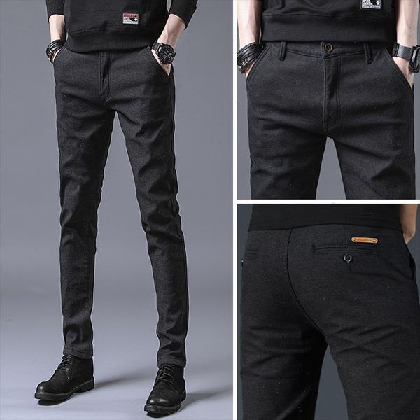 2021 spring new mens multicolor casual pants business fashion elastic solid color slim fit trousers male brand clothes, Black
2021 spring new mens multicolor casual pants business fashion elastic solid color slim fit trousers male brand clothes, Black