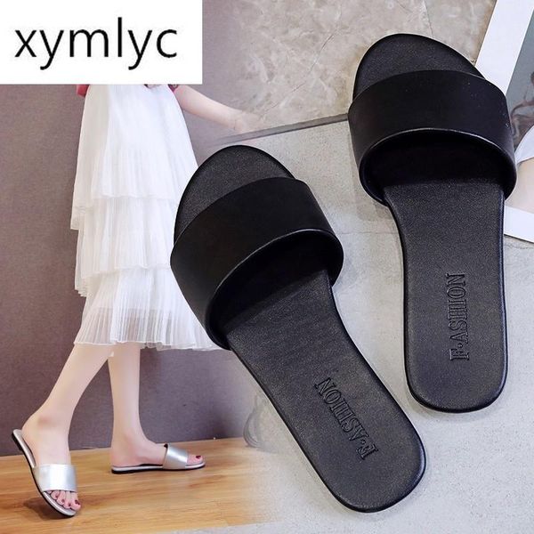 slippers summer flat sandals thin ropes slides simple flip flops outdoor female heel causal shoes fashion, Black
slippers summer flat sandals thin ropes slides simple flip flops outdoor female heel causal shoes fashion, Black