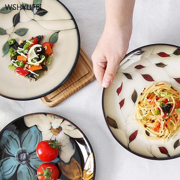 dishes & plates hand-painted underglaze flower leaf ceramic plate western steak salad dessert cake sushi home kitchen storage decorative
dishes & plates hand-painted underglaze flower leaf ceramic plate western steak salad dessert cake sushi home kitchen storage decorative