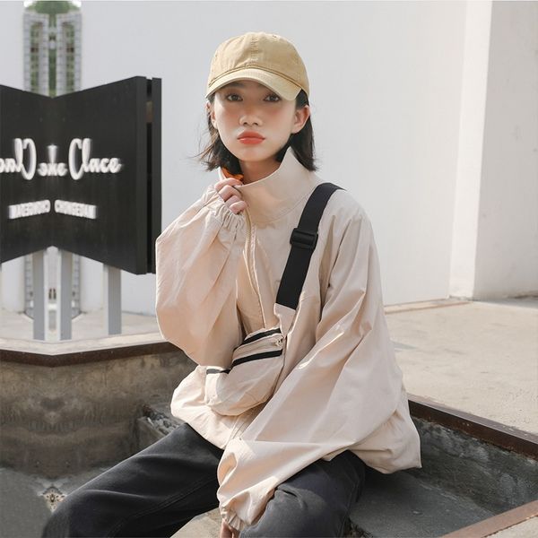 2021 new spring woman streetwear black trench female coat solid collar jacket 39b3, Tan;black
2021 new spring woman streetwear black trench female coat solid collar jacket 39b3, Tan;black