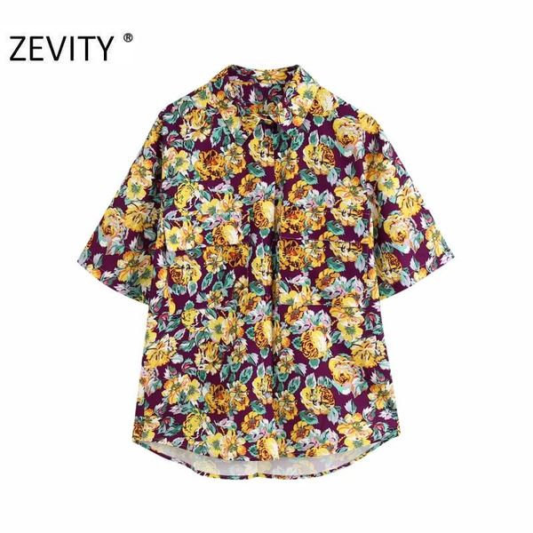 zevity women tropical flower print casual smock blouse ladies double pockets patch beach shirt chic summer femininas ls7071, White
zevity women tropical flower print casual smock blouse ladies double pockets patch beach shirt chic summer femininas ls7071, White
