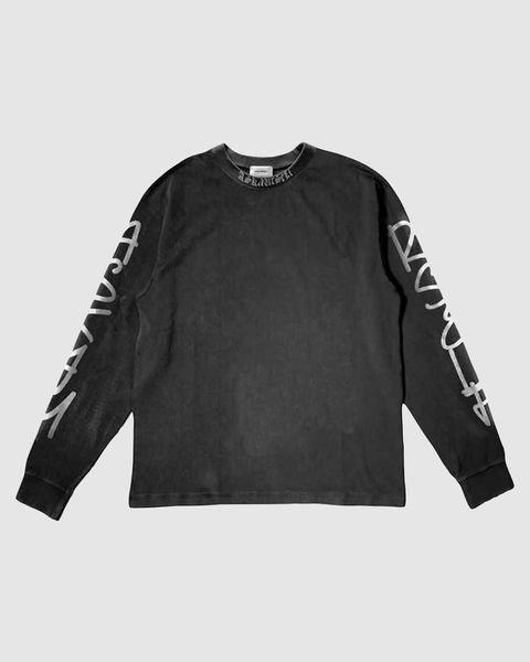 men's hoodies 2022ss sanskrit alphabet printed long sleeve t-shirt ins high street fashion brand loose casual men's and women', Black
men's hoodies 2022ss sanskrit alphabet printed long sleeve t-shirt ins high street fashion brand loose casual men's and women', Black