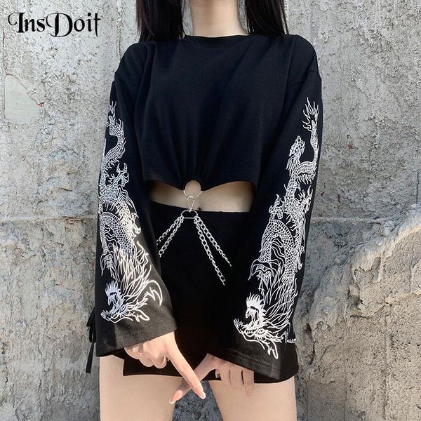 insdoit punk gothic dragon print black t shirt harajuku streetwear metal chain patchwork tshirt women autumn long sleeve 1, White
insdoit punk gothic dragon print black t shirt harajuku streetwear metal chain patchwork tshirt women autumn long sleeve 1, White
