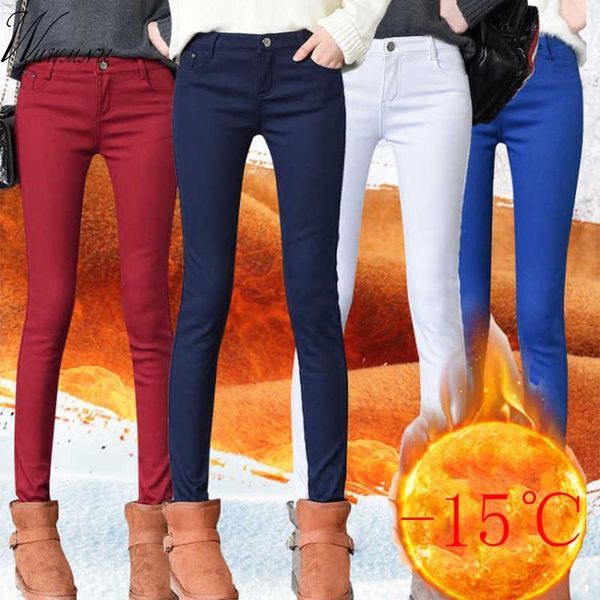high waist warm winter jeans women mom plus size white denim pants candy colors skinny jeans push up female thicken trousers, Black;white
high waist warm winter jeans women mom plus size white denim pants candy colors skinny jeans push up female thicken trousers, Black;white