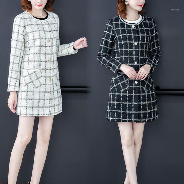 2019 autumn winter new womens black tweed jackets plaid coat small fragrance long sleeve elegant coat outerwear plus size m-4xl1
2019 autumn winter new womens black tweed jackets plaid coat small fragrance long sleeve elegant coat outerwear plus size m-4xl1
