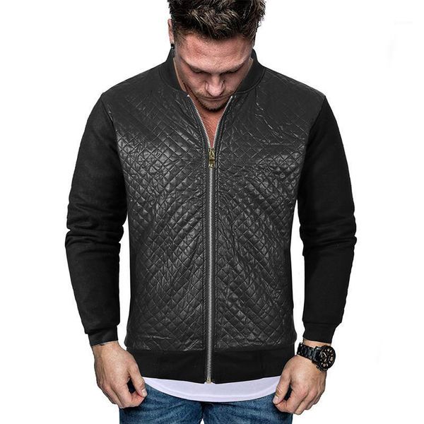 men's jackets and coats plaid windbreaker stand collar bomber jacket men slim fit black navy new1, Black;brown
men's jackets and coats plaid windbreaker stand collar bomber jacket men slim fit black navy new1, Black;brown