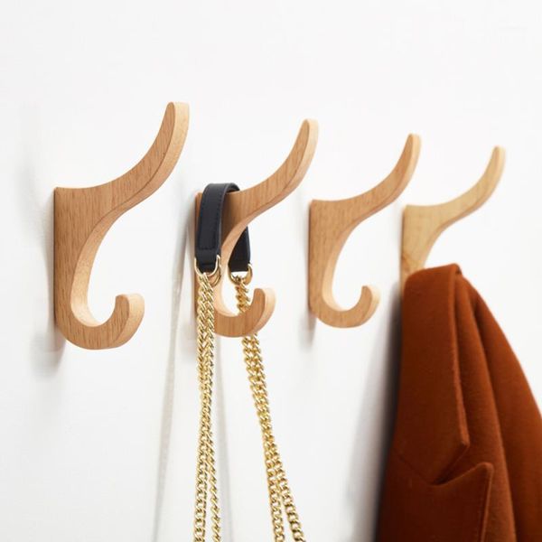 hooks & rails 2/4pcs natural wood clothes hanger wall mounted coat hook decorative key holder hat scarf handbag storage bathroom rack1
hooks & rails 2/4pcs natural wood clothes hanger wall mounted coat hook decorative key holder hat scarf handbag storage bathroom rack1