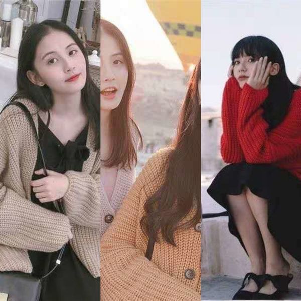 lazy wind autumn and winter new loose large sweater short coat cardigan female korean student fashion casual short coat fashion jq3hp, White;black
lazy wind autumn and winter new loose large sweater short coat cardigan female korean student fashion casual short coat fashion jq3hp, White;black